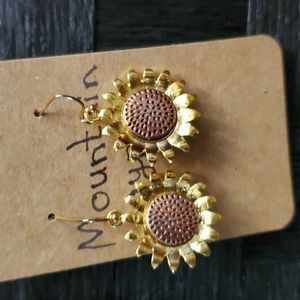 Sunflower earrings